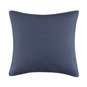 The INK+IVY Bree Knit Euro Pillow Cover offers a simple and cozy addition to your bedroom decor. This knit pillow cover is made from ultra-soft acrylic to create a casual cottage look. A hidden zipper closure provides a clean finished edge to the design. Machine washable for easy care