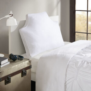 The Intelligent Design Oversized Headboard 100% Cotton Canvas Pillow adds a charming touch to accent your bed. The unique shape provides the elegant headboard look without the hassle or added cost of installing the real thing. Made from 100% cotton canvas