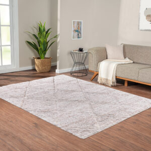 Bring a soft and elegant touch to your home decor with the Madison Park Sophie Talas Shag Area Rug. This machine woven