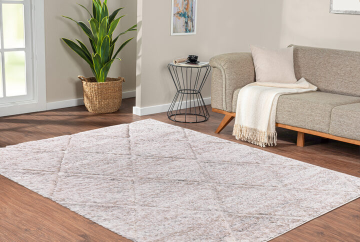 Bring a soft and elegant touch to your home decor with the Madison Park Sophie Talas Shag Area Rug. This machine woven