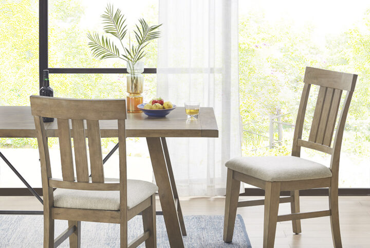 Add a contemporary rustic touch to your dining room with the INK+IVY Sonoma Dining Chair Set. Made from solid wood