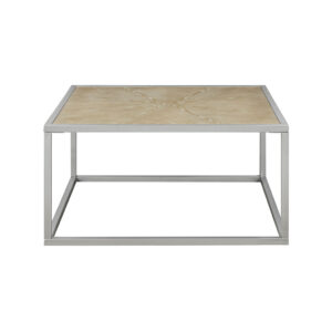 Complete your living space with the simple and clean allure of the Madison Park Willow Cocktail Table. This rectangular table features a solid veneer top with a natural wood finish to give it a warm and welcoming look. The antique brushed silver metal base complements the table top to complete the transitional design. Elevate your home decor by incorporating this cocktail table into your living room.  Assembly is required and tools are included.