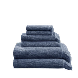 the INK+IVY Nova Cotton Dobby Slub 6 Piece Towel Set is the perfect soft and comfy addition to any bathroom. Made from 100% terry cotton