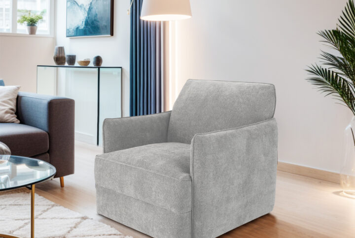 Indulge in the timeless design of the Chapel Hill Carly swivel chair. It offers enduring durability with an upright sit