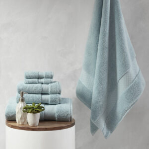 Our Madison Park Signature Splendor 1000 GSM 100% Cotton 6 Piece Towel Set provides a true luxurious addition to your bathroom essentials. This 100% cotton towel set features oversized bath towels with 1000gsm construction and 900gsm hand/wash towels that ensure a premium quality and heavy weight