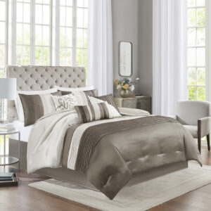 Amherst is a perfect way to give your bedroom a fresh update.  The neutral colors of ivory