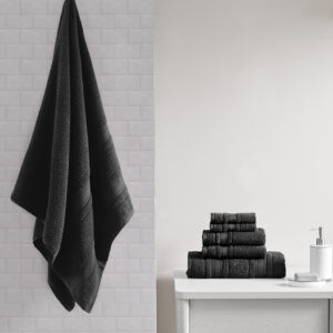 Our Madison Park Essentials Adrien Super Soft 6 Piece Cotton Towel Set introduces a simple and stylish update to your bathroom. This light weight performance cotton towel set features a zero twist construction making it incredibly soft and durable