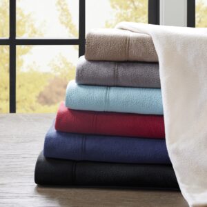 Fall asleep in the cozy comfort of this solid ultra-soft micro fleece sheet set. This sheet set was designed not to lint