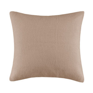 The INK+IVY Bree Knit Euro Pillow Cover offers a simple and cozy addition to your bedroom decor. This knit pillow cover is made from ultra-soft acrylic to create a casual cottage look. A hidden zipper closure provides a clean finished edge to the design. Machine washable for easy care