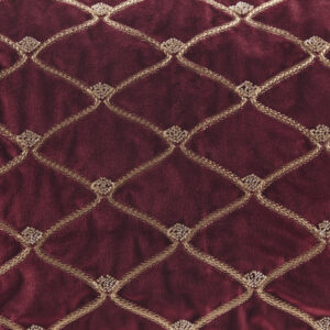 net patterning with hand-beaded embellishments on a highly luxurious velvet cover. It comes with a removable white goose feather insert which is plump and soft to the touch.