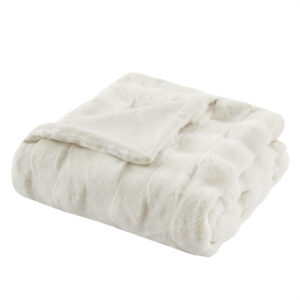 while the neutral color options create a beautiful and stylish aesthetic to complement any decor. This throw is machine washable for convenient cleaning