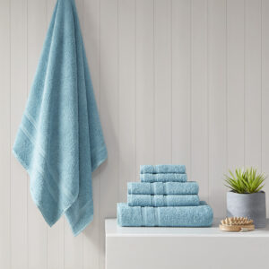 Dry off with the bliss comfort of our 510 Design Aegean 100% Turkish Cotton 6 Piece Towel Set. Made from 100% Turkish cotton