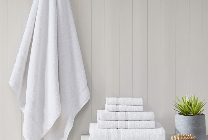 Dry off with the bliss comfort of our 510 Design Aegean 100% Turkish Cotton 6 Piece Towel Set. Made from 100% Turkish cotton