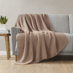 Bundle up in the warm and cozy comfort of the INK+IVY Bree Knit Throw. This ultra-soft