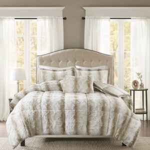 reversing to a cozy faux mink. The comforter has a hypoallergenic polyester fill for ultimate comfort