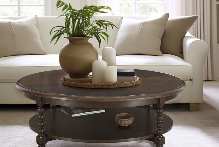 Elevate your decor with this signature piece by Martha Stewart. The Philippe round table