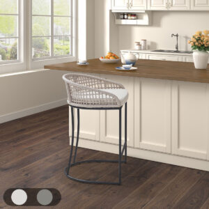 Add a little seaside charm to your kitchen with the Madison Park Hermosa woven counter stool 25". Flaunting a unique design