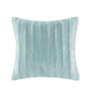 Indulge in luxury and comfort with this solid faux fur square pillow. Made from an ultra soft plush fabric