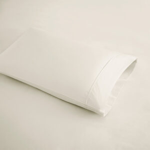 these deep pocket cotton blend polyester sheets feature a cooling treatment to help you stay cool