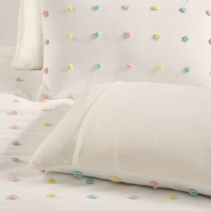 for a shabby chic look. Matching shams (1 for Twin Sizes) pair perfectly with the duvet cover