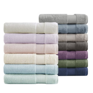 yet refined touch to the design; while also Made in Green by Oeko-Tex Certified for superior quality towel. Transform your bathroom into a relaxing spa-like retreat with this luxury complete 6 Piece bath towel set.