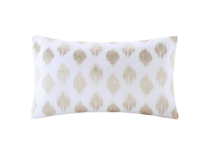 The INK+IVY Stella Dot Oblong Pillow is the perfect decor to give your space a mid-century flair. Luxuriously elegant