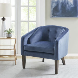 Introduce elegance and refined style to your home with the Ian Accent Chair by Madison Park. This lounge chair is upholstered in a soft