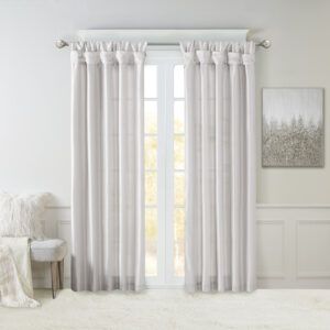 Give your home a decorator’s touch with the Madison Park Emilia Window Curtain. Made from a faux silk fabric