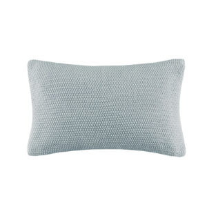 The INK+IVY Bree Knit Oblong Pillow Cover offers a simple and cozy addition to your living room or bedroom decor. This knit pillow cover is made from ultra-soft acrylic to create a casual cottage look. A hidden zipper closure provides a clean finished edge to the design. Machine washable for easy care