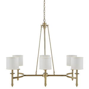 a captivating fixture from the Hampton Hill Bedford Collection. This chandelier boasts an elegant transitional style with a modern touch