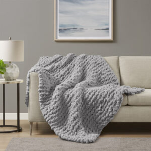 Indulge in pure comfort by wrapping yourself in the Madison Park Chenille Chunky Knit Throw. This chunky knit throw is handmade from luxurious chenille yarn to create a soft and cozy feel that's perfect to snuggle up in. The chunky knit throw is also OEKO-TEX certified