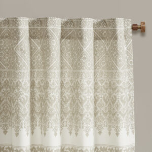 for a textured artisanal look and feel. A lightweight white cotton lining on the reverse softly filters light