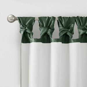 this elegant window curtain features a DIY twist tab top finish that creates rich