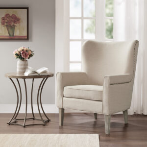 Make a statement in your living room with the Madison Park Colette Accent Chair. The high back and track arms of this stylish accent chair create an elegant silhouette