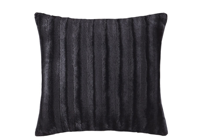 Indulge in luxury and comfort with this solid faux fur square pillow. Made from an ultra soft plush fabric