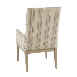 the Madison Park Rika Dining Arm Chair 2 Piece Set introduces a friendly farmhouse touch to your dining room. Each of these dining chairs showcases a high back and track arms upholstered in a natural-hued fabric