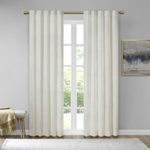 Elevate your living space with the 510 Design Colt Poly Velvet Window Panel Pair. Crafted from soft