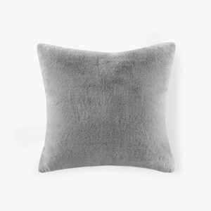 The face of the pillow flaunts a premium luxury faux fur