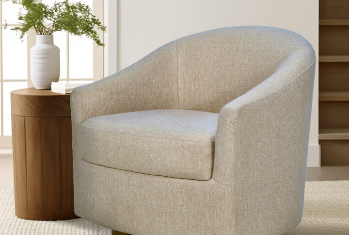 Upgrade your space with the Madison Park Ashton Swivel Chair - a fusion of modern elegance and unparalleled comfort