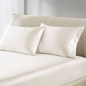 Fall asleep in smooth and luxurious comfort with our wrinkle-free satin pillowcases. These satin pillowcases are gentle on your skin and hair