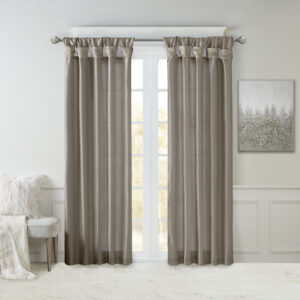 Give your home a decorator’s touch with the Madison Park Emilia Window Curtain. Made from a faux silk fabric