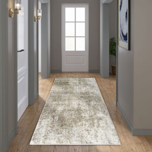 Elevate the style of your living space with the Madison Park Haley Cozy Shag Abstract Area Rug. This soft plush area rug showcases a grey and cream abstract design to create a gorgeous modern look. The super soft