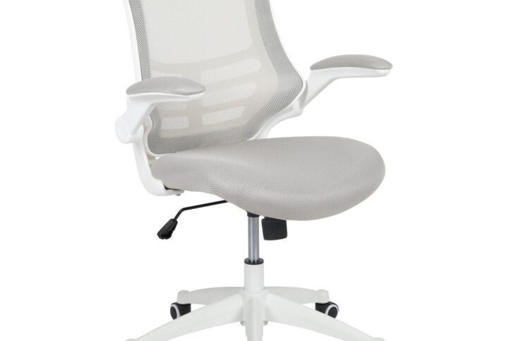 Mid-Back Light Gray Mesh Swivel Ergonomic Task Office Chair From Flash Furniture