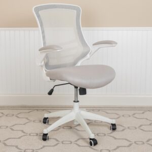 Mid-Back Light Gray Mesh Swivel Ergonomic Task Office Chair From Flash Furniture