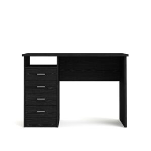 Desk with 4 Drawers Black Woodgrain From Tvilum