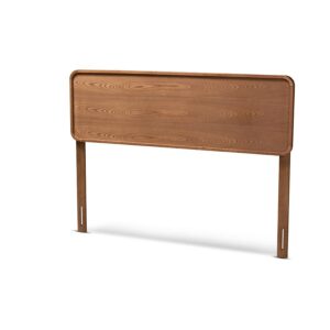 Mailene Mid-Century Modern Walnut Brown Finished Wood Queen Size Headboard From Baxton Studio