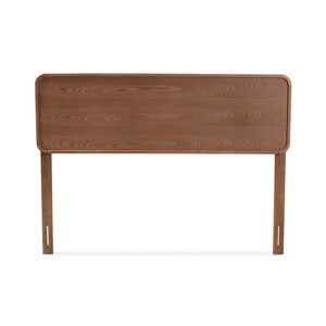 Mailene Mid-Century Modern Walnut Brown Finished Wood Queen Size Headboard From Baxton Studio