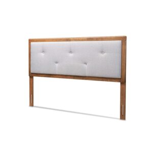 Walnut Brown Finished Wood King Size Headboard From Baxton Studio