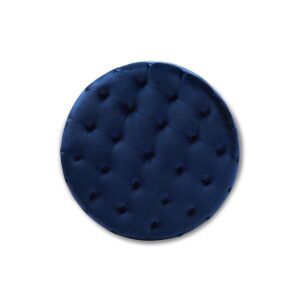 Transitional Royal Blue Velvet Fabric Upholstered Button Tufted Cocktail Ottoman From Baxton Studio