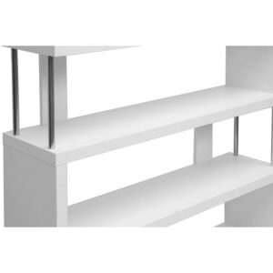 Baxton Studio Barnes White Three-Shelf Modern Bookcase From Baxton Studio